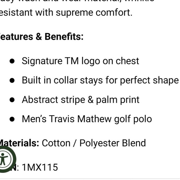 NWT Travis Mathew Moonrise  Men’s Short Sleeve Golf Polo Shirt XXXLarge 3XL - Picture 10 of 11